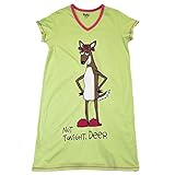 Lazy One Women's Not Tonight, Deer V-Neck Nightshirt