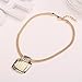 MOOCHI 18K Gold Plated Green CZ Cubic Zircon Tear Drop Hollow Rhinstone Chain Necklace Jewelry Set