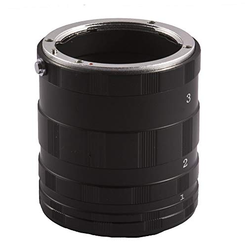 Mcoplus Manual Macro Extension Tube Metal Adapter Set for Nikon DSLR Cameras