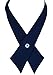 SISIDI Girls' Criss-Cross Bow Ties, Girls' School Uniform (Navy Blue)