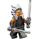 LEGO Star Wars: Jedi Ahsoka Minifigure with Dual Clear Lightsabers