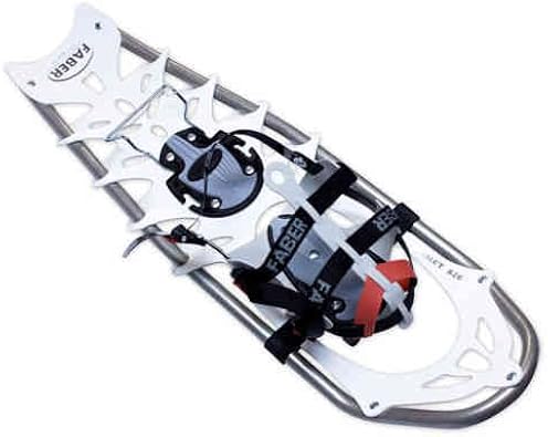 Faber Sommet Aluminum Snowshoes 8 Inches X 26 Inches Strong Lightweight Aluminum Frame With High Carbon