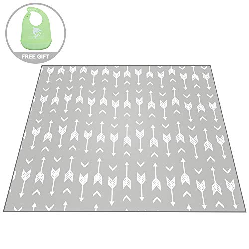 51"Splat Mat for Under High Chair, Waterproof Anti-Slip Floor Mat Washable Baby Food Splash Spill Mess Feeding Mat, Portable Picnic Play Mat and Leak Proof Table Cloth - Thumbnail 7