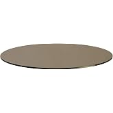 Spancraft 18" Bronze Round Tempered Glass 1/2" Thick Table Top (18")