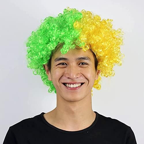 Soccer Fan Wig for 2022 World Cup Qatar Football Soccer Fans National