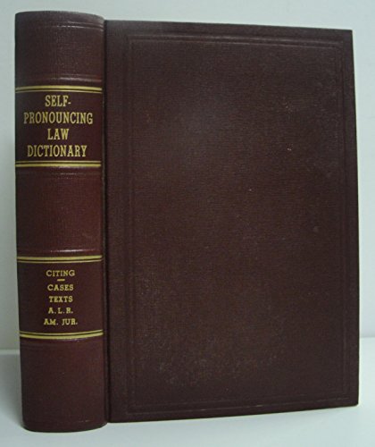 Download The Self-Pronouncing Law Dictionary, Second Students Edition Download The Self-Pronouncing Law Dictionary, Second Students Edition