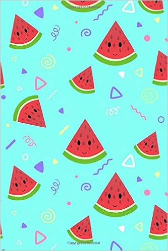 Happy Watermelons Smiling Fruit Notebook 120 Page 6 X 9 Lined Cute Colorful Cartoon Watermelon Journal Book Notebooks Foodie 9781076278630 Amazon Com Books