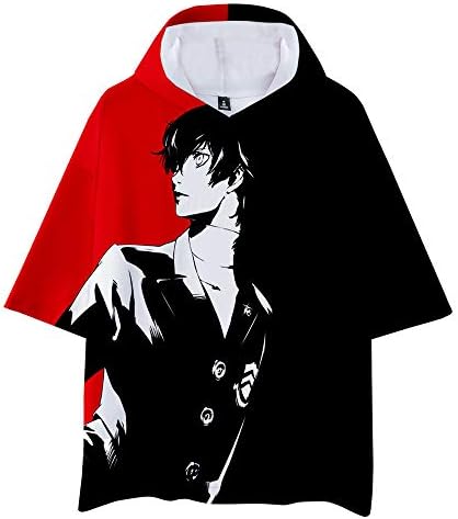 Khfkerojr Persona 5 T-Shirt Casual Short Sleeve T-Shirt Cotton Top