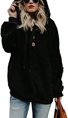 Womens Sherpa Pullover Fuzzy Fleece 