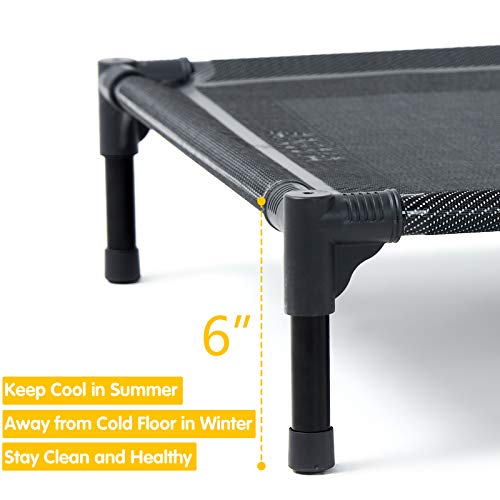 ANWA Elevated Dog Bed Large, Cooling Raised Dog Bed Outdoor & Indoor