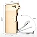 Tobacco Pipe Lighter, VVAY Metal Pipe Lighter Gas Butane Refillable with Tool All in One for Man, Gold (Gift Package)