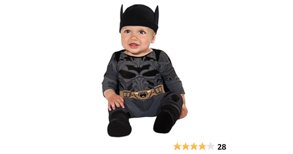 Amazon Com Rubie S Baby Boys Dc Comics Batman Costume Dark Knight 0 6 Months Clothing Shoes Jewelry
