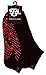 FitSox Grip Socks - Yoga, Martial Arts, Dance Anti-Slip/Non-Slip, 1 Pair, US Size 8-10. Black/Red