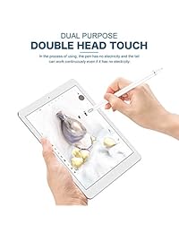 XIRON - Lápiz capacitivo para pantallas táctiles, recargable, 0.059 in, punta fina, lápiz capacitivo activo, compatible con iPad y la mayoría de tabletas con guante antiincrustante, perfecto para dibujar, escribir