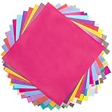 Caliart 50 Colors 200 Sheets Large Origami Paper Single Sided Origami Sheets for Arts and Crafts Projects
