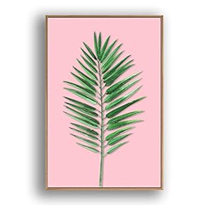 Framed Canvas Wall Art for Living Room, Bedroom Leaves Canvas Prints for Modern Home Decoration Ready to Hang - 16"x24" inches