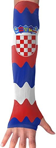 Originality Croatia Beach Sunset Holiday UV Protection Arm Sleeves Fitness Towel Sports Sun Sleeves Arm Sports Towel Cooling Ability