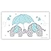 Blue Elephant Diaper Raffle Tickets (50 Count) - Boy Baby Shower Game
