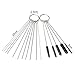 Wode Shop Carburetors Carbon Dirt Jet Remove Cleaner Tool, 13 Cleaning Wires Set + 20 Cleaning Needles + 10 Nylon Brushes Tool Kit for Motorcycle ATV Moped Welder Carb