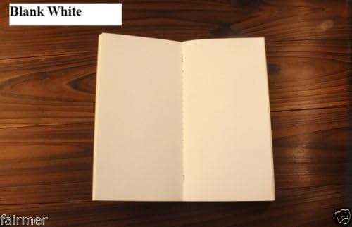2 Pack - 6X4 Pocket Size Paper Refill for Traveler's Notebook Journal Diary (Blank White)