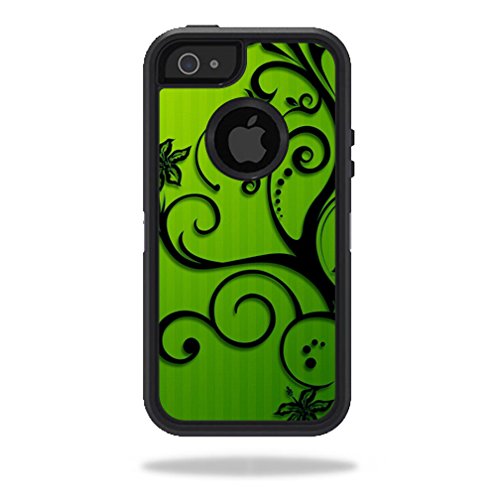 Mightyskins Protective Vinyl Skin Decal Cover for OtterBox Defender iPhone 5/5s/SE Case wrap sticker skins Floral Flourish