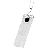 Black Tourmaline and Selenite Pendant on Sterling Silver Chain Necklace - Handmade by mmCrystals™ - Natural Stone Pendant Crystal Healing Necklace