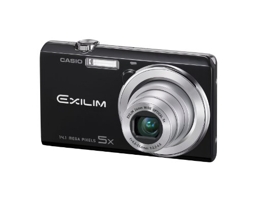 Casio Exilim EX-ZS10 Black 14 MP Stylish and Slim Digital Camera with 5x Wide-Angle Zoom and 720p HD Video Capture