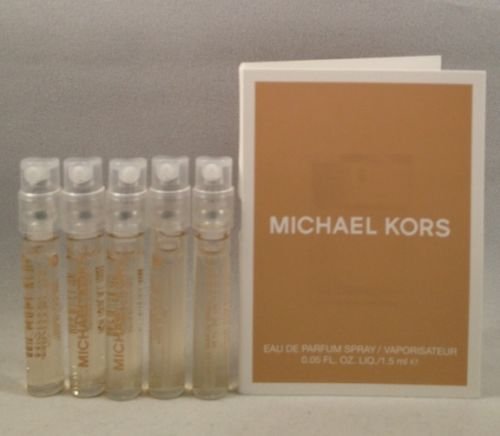 5 Michael Kors Mk EDP Spray Sample Vial .05 Oz/1.5 Ml for Women