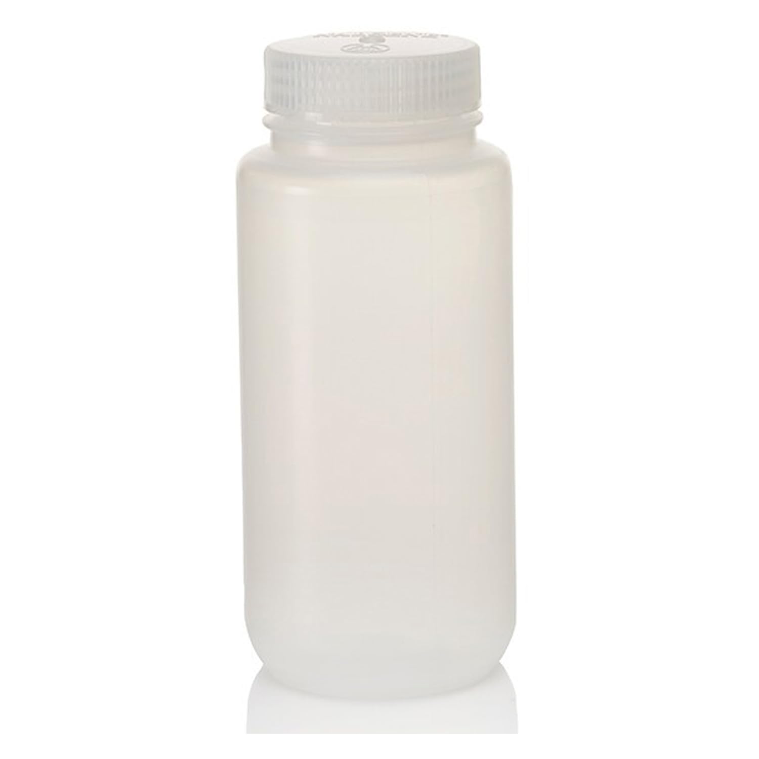 Nalgene 2105-0016 Polypropylene Copolymer Lab Quality Wide Mouth Bottle with Polypropylene Screw Type Closure, 500ml Capacity (Case of 48)