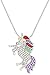 Falari Unicorn Pendant Necklace Gifts for Girls Rhinestone Crystal Rhodium High Polished J0132