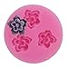 Longzang Flower Fondant Silicone Sugar Craft Mold, Mini, Pink