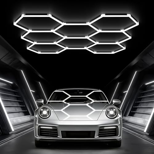 Glitgate LED Hex Lights: 245W 26,950LM 110LM/W 6500K, 100-240V, 8 Grid |