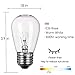 Moonflor S14 Replacement Light Bulbs, 11W Clear Glass Bulb fits E26 Medium Base, Commercial Grade Dimmable Replacement Incandescent Bulbs for Indoor Outdoor Patio Decor, Warm White, Pack of 26