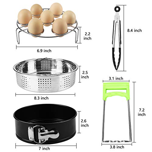 image for Aiduy Instant Pot Accessories with Steamer Basket, Non-stick Springfor