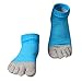 ME.FAN Men's 6 Pack Toe Socks Cotton 5 Finger Five Finger Running Socks Size: 6-12