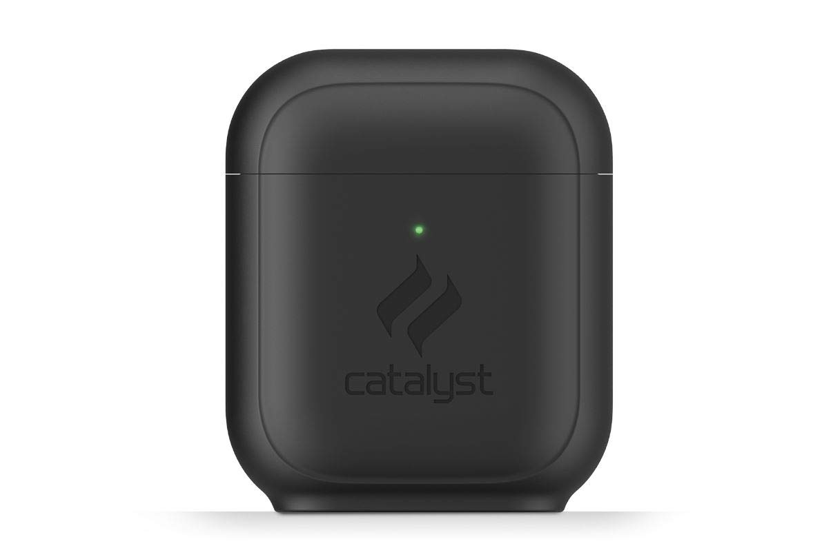 Standing Case for AirPods 1 & 2 by Catalyst - Premium Silicone AirPods Case, Charging Light visible, Extra Grippy High Gloss Surface Finish, Compatible with Wireless charging