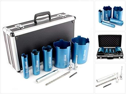 Makita P-74712 Makita P-74712 Diamak 10 Piece Dry Diamond Core Drill Set, Blue, 49.2 x 29.8 x 15.4 cm - Image 3