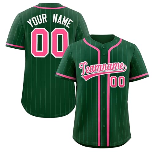 KXK Custom Pinstripe Baseball Jersey Hipster Hip Hop for Men Women Youth at Amazon