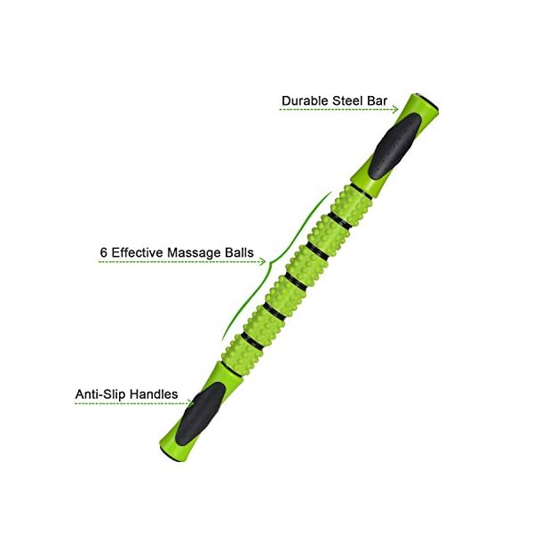 Odoland-18-Large-Size-Foam-Roller-5-Piece-Set-with-Lightweight-Muscle-Roller-Stick-and-2-Massage-Balls-High-Density-for-Physical-Therapy-Deep-Tissue-Trigger-Pain-Relief-Myofascial-Release Odoland 45cm Large Size Foam Roller Set with Roller Massage Stick, 2 Muscle Massage Balls and Carry Bag, High Density…