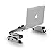 [Limited Edition] Pwr+ Portable Laptop-Table-Stand Fully Adjustable-Ergonomic Mount-Ultrabook-Macbook-Chromebook Aluminum-Silver Bed Tray Desk Book Fans Up to 16