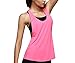 Shawhuaa Womens Basic Loose Low V Neck Racerback Sport Tank Top