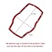 Thor-Ind Car Interior Center Console Multimedia Buttons Decor Frame Cover Trim for BMW 1 3 4 5 7 Series X1 X3 X4 X5 X6 2013-2014 E38 E70 E71 E81 E84 E87 F01 F07 F10 F11 F15 F16 F20 F25 F26 (Red)