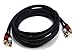 Monoprice 105347 10-Feet 22AWG Premium 2 RCA Plug to 2 RCA Plug Audio Cable - Black primary