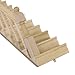 Lowpricenice 1:12 Dollhouse Pre-Assembled Staircase Wooden Stair Stringer Step with Left Handrail