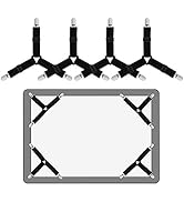 Sopito Bed Sheet Holder Straps, 4pcs Bed Sheet Fasteners Adjustable Triangle Elastic Suspender Ma...