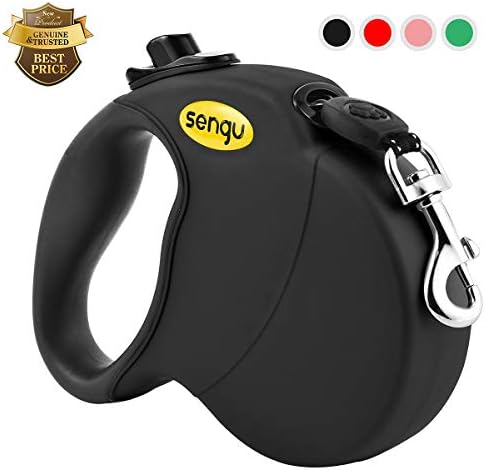 Retractable Dog Leash, 16 ft Nylon Dog Walking Leashes for Small Medium Large Dogs up to 110lbs, One Button Break & Lock, Tangle Free