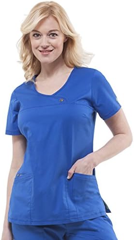 Green Label Women's Angie 2231 Crossover V-Neck Scrub Top