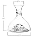 Iceberg Wine Decanter Aerator-100% Hand Blown Lead-Free Crystal Glass,Brand-New Design Elegant Red Wine and Liquor Carafe Set,Crafted Liquor Accessories,Wine Gift for Friends and Family