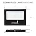 Hyperikon LED Flood Light, 200W (1000 Watt HID HPS Replacement), Super Bright Outdoor Area Lighting, 5000K, Waterproof, DLC