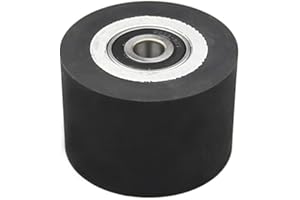 RAMS BRALIN 2"-14" x 2" Solid Rubber Contact Wheel with 6202-1/2 Bearings Work with Sanding Bands for Metal Kinfe Wood Grinding Polishing (3 x 2 inch, 80A)